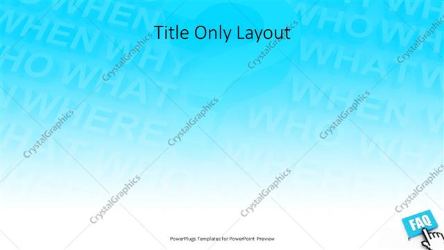 Title Only presentation slide layout