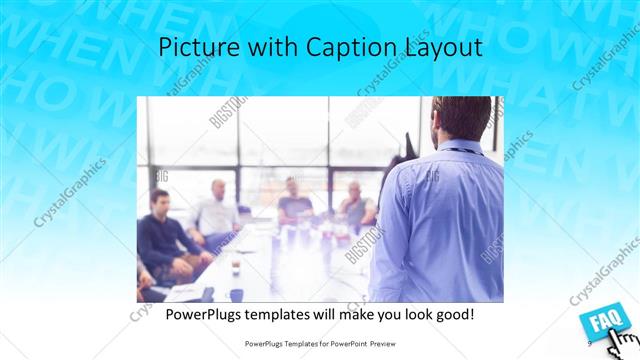 Picture with Caption presentation slide layout