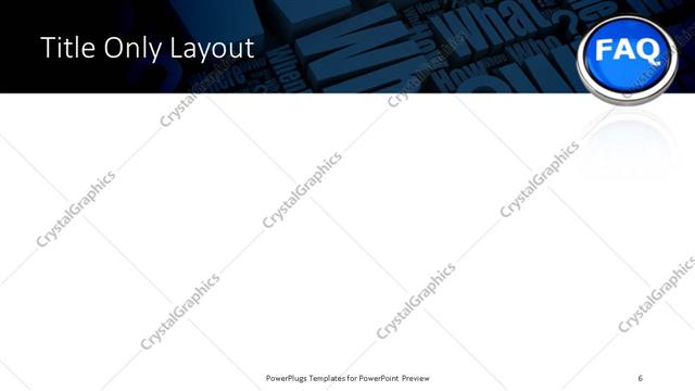 Title Only presentation slide layout