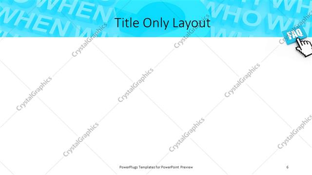Title Only presentation slide layout