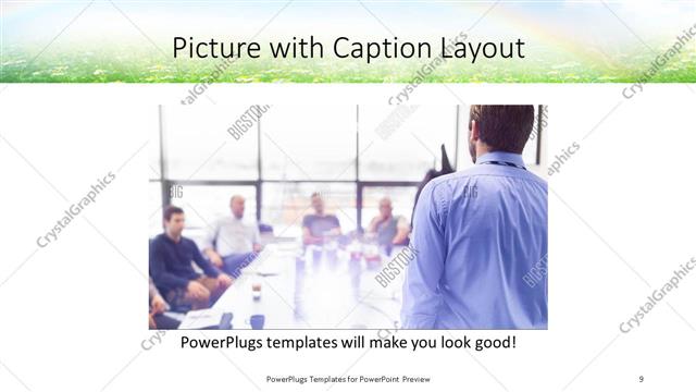 Picture with Caption presentation slide layout