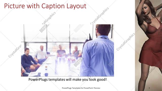 Picture with Caption presentation slide layout