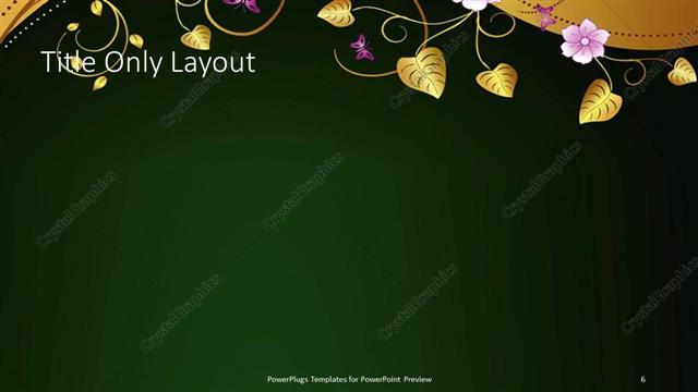 Title Only presentation slide layout