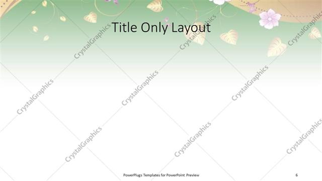 Title Only presentation slide layout