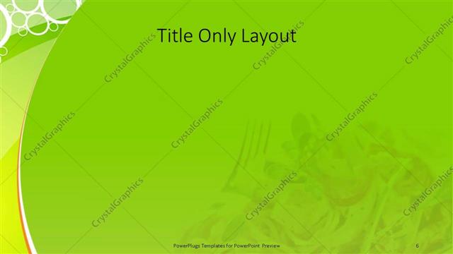 Title Only presentation slide layout