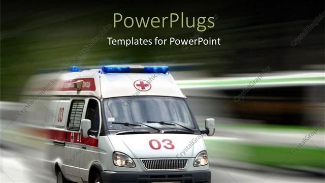  Presentation with ambulance - A very fast moving ambulance with over head lights