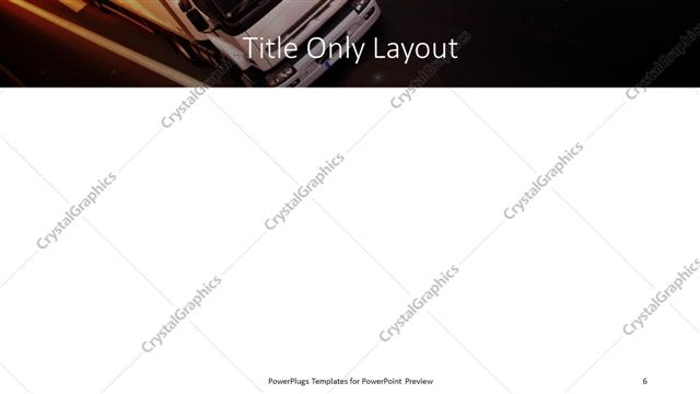 Title Only presentation slide layout