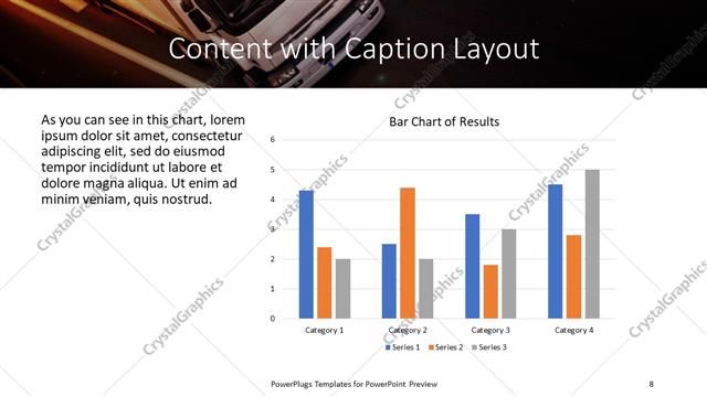 Content with Caption presentation slide layout