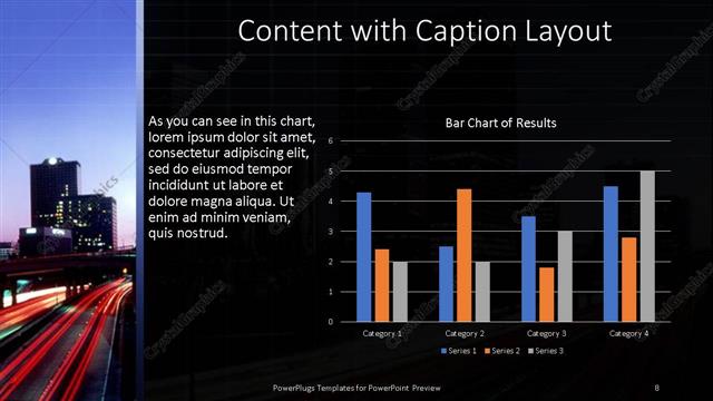 Content with Caption presentation slide layout