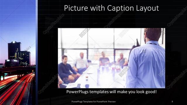 Picture with Caption presentation slide layout