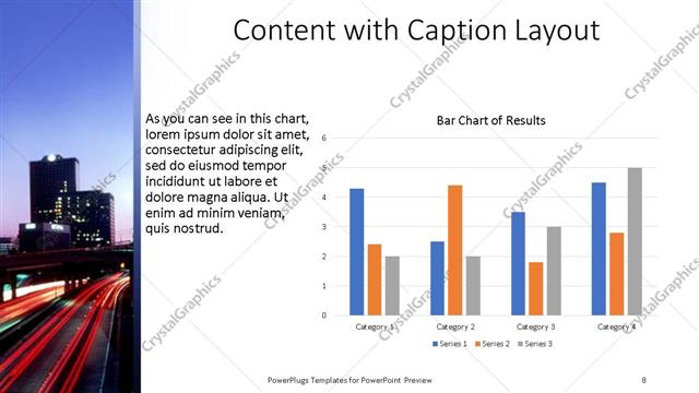 Content with Caption presentation slide layout