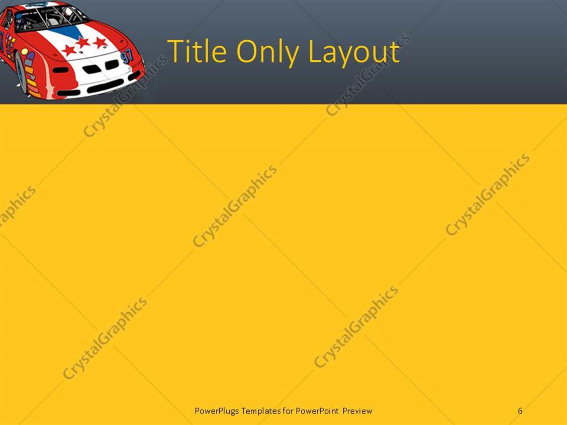 PowerPoint Template Fast racing car illustration with nice starry