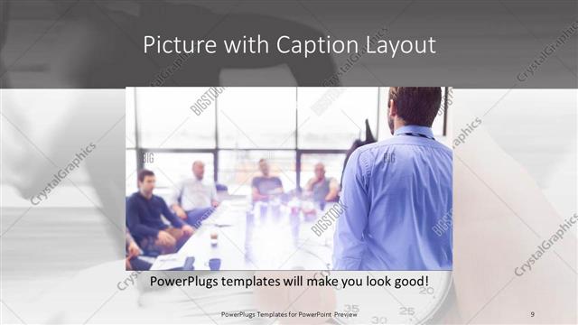 Picture with Caption presentation slide layout