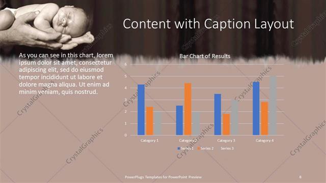 Content with Caption presentation slide layout