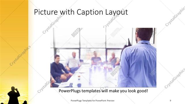Picture with Caption presentation slide layout