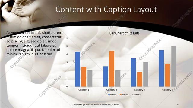 Content with Caption presentation slide layout