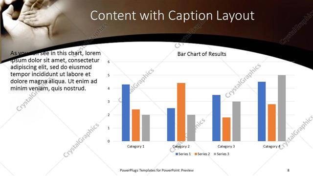 Content with Caption presentation slide layout