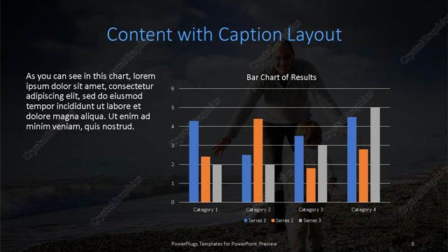 Content with Caption presentation slide layout
