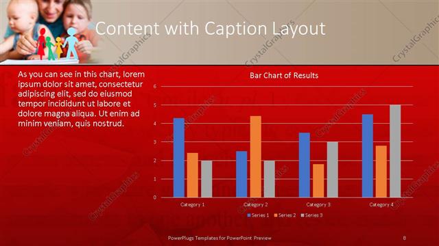 Content with Caption presentation slide layout