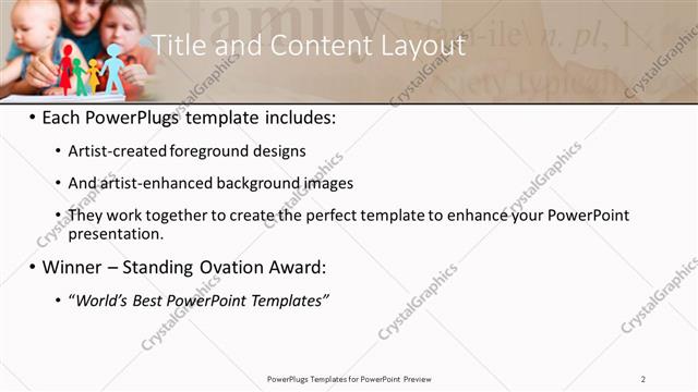 Title and Content presentation slide layout