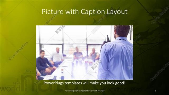 Picture with Caption presentation slide layout