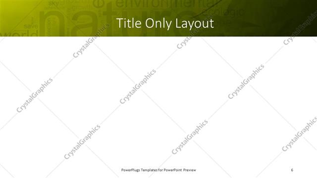 Title Only presentation slide layout
