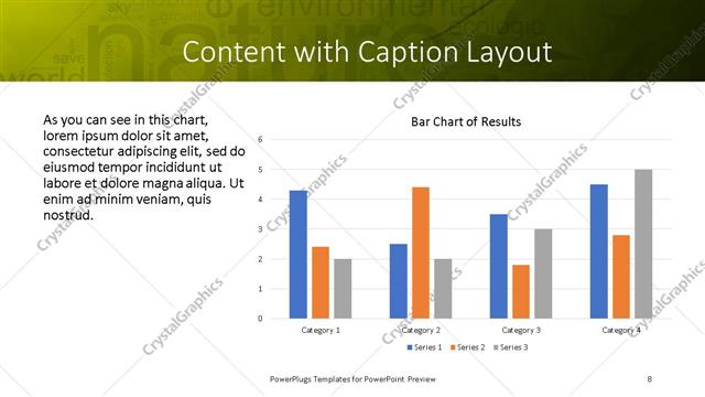 Content with Caption presentation slide layout