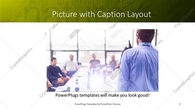 Picture with Caption presentation slide layout