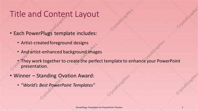 Title and Content presentation slide layout