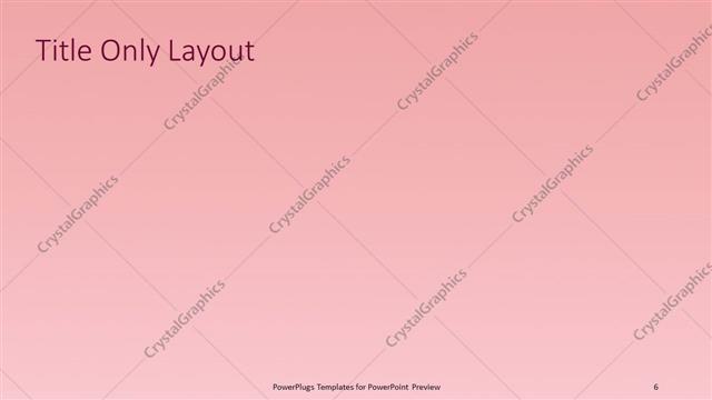 Title Only presentation slide layout