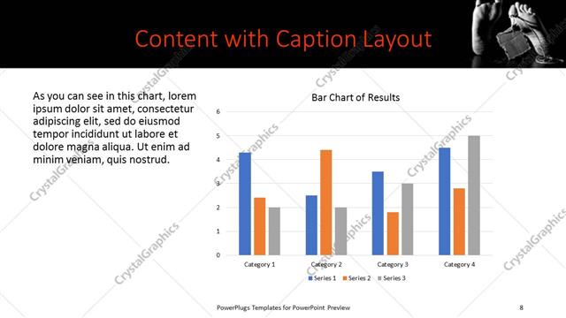 Content with Caption presentation slide layout