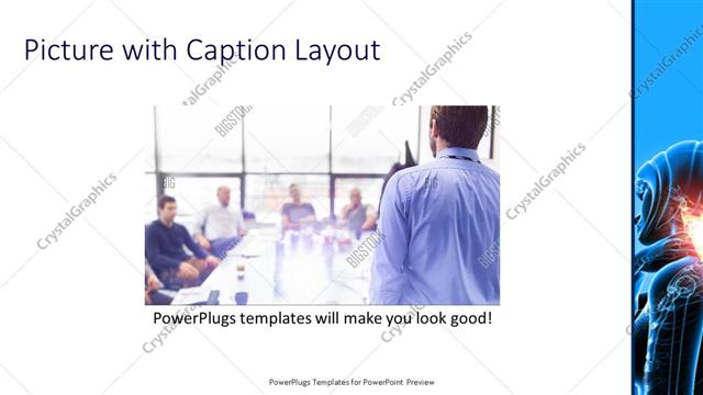 Picture with Caption presentation slide layout