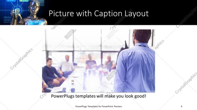 Picture with Caption presentation slide layout