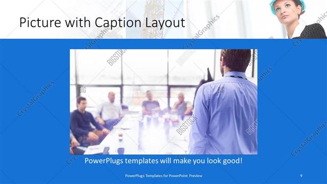 Picture with Caption presentation slide layout