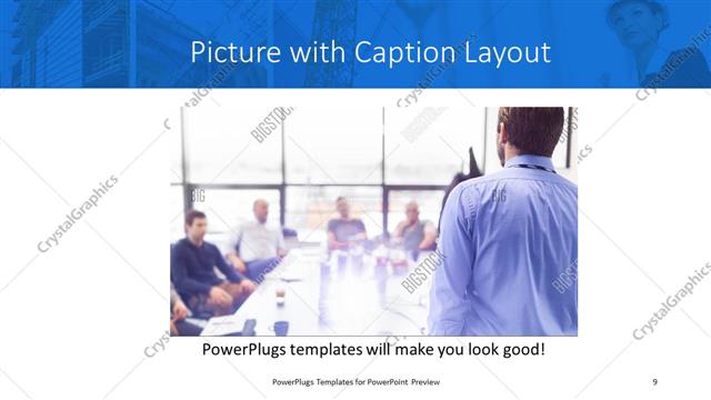 Picture with Caption presentation slide layout