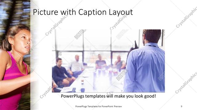 Picture with Caption presentation slide layout