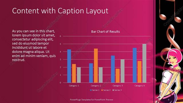 Content with Caption presentation slide layout
