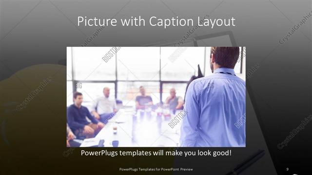 Picture with Caption presentation slide layout