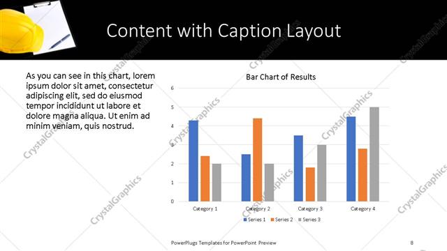 Content with Caption presentation slide layout