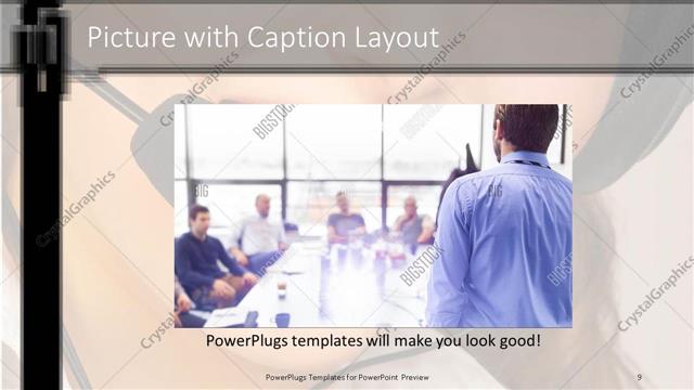 Picture with Caption presentation slide layout