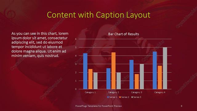 Content with Caption presentation slide layout