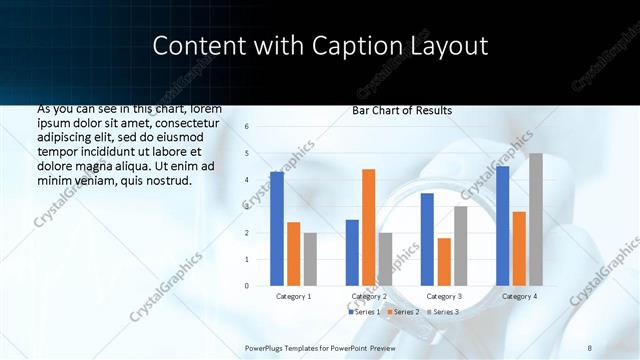 Content with Caption presentation slide layout