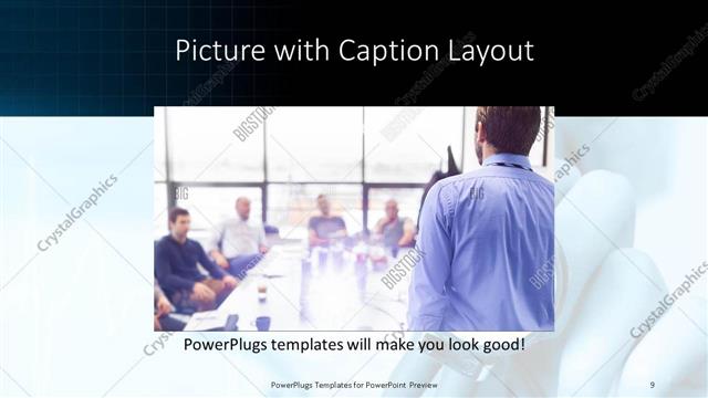 Picture with Caption presentation slide layout