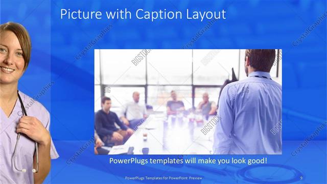 Picture with Caption presentation slide layout