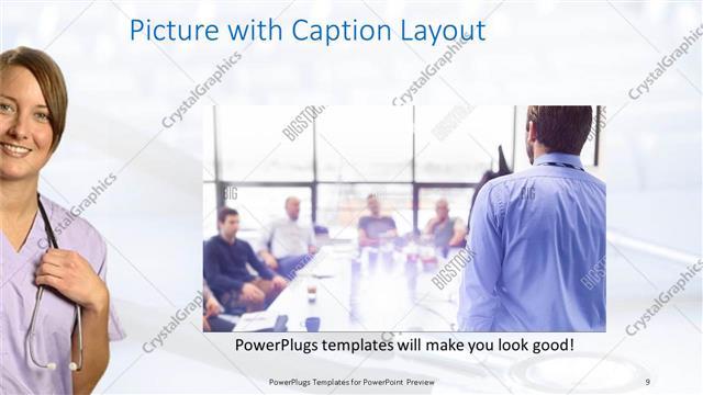 Picture with Caption presentation slide layout