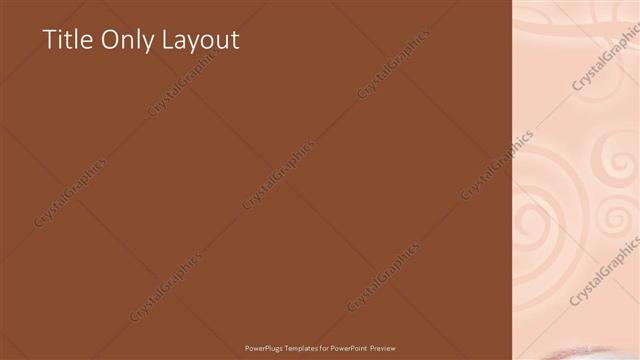 Title Only presentation slide layout