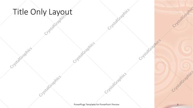 Title Only presentation slide layout