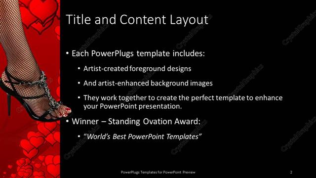 Title and Content presentation slide layout