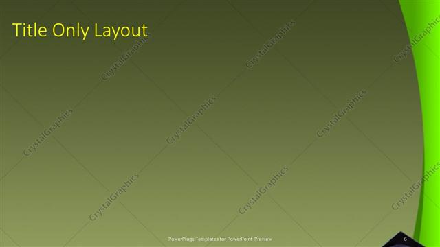 Title Only presentation slide layout