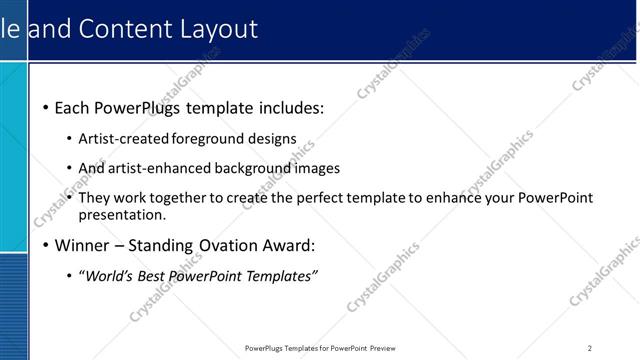 Title and Content presentation slide layout